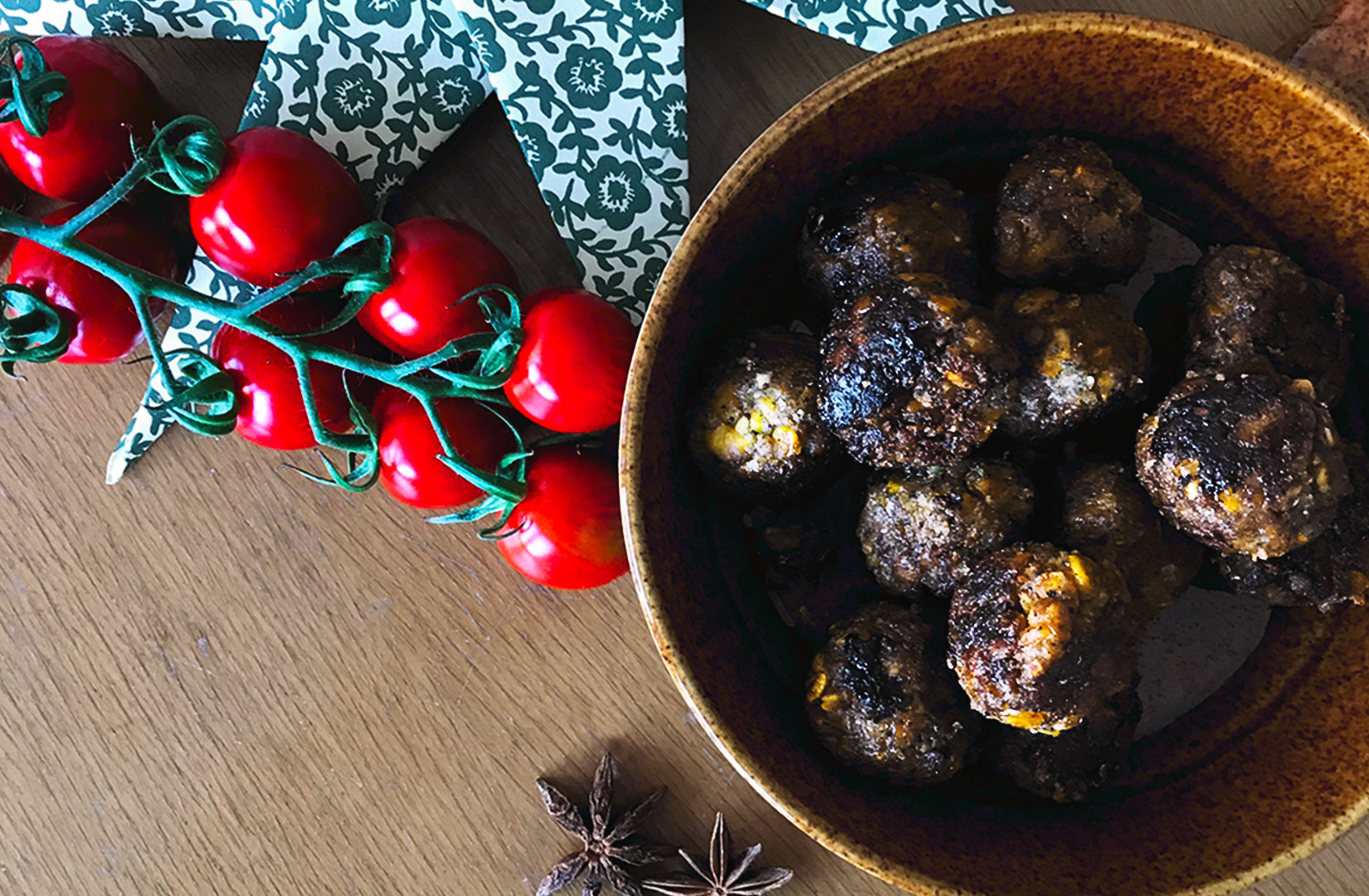 Veganska julbullar på tempeh