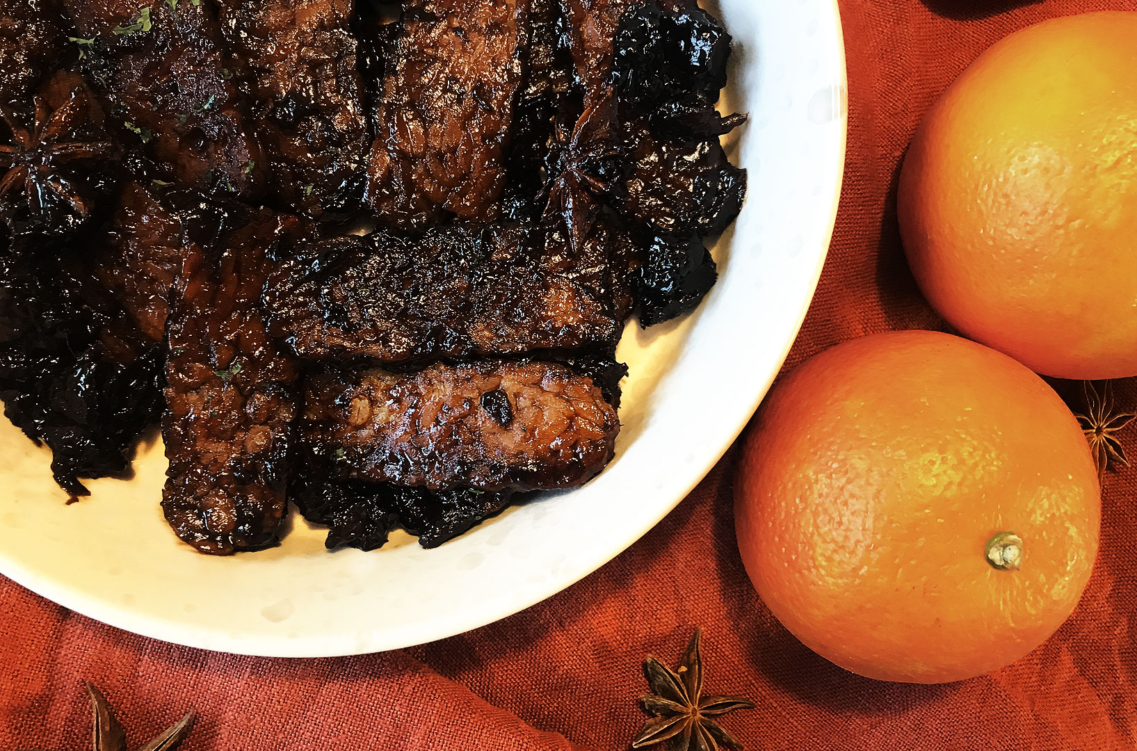 Veganska ribs på tempeh